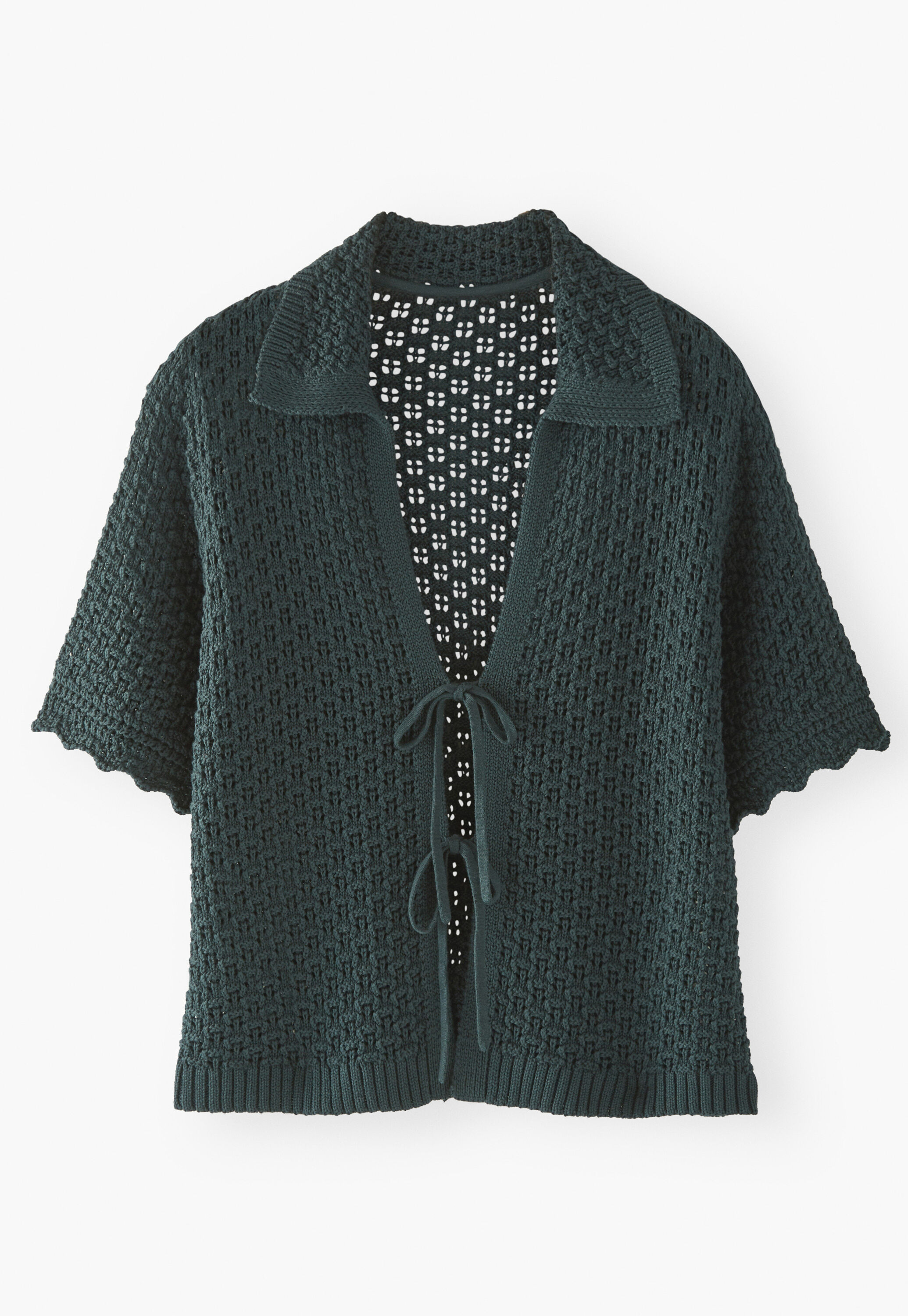 Vorne gebundener Pullover