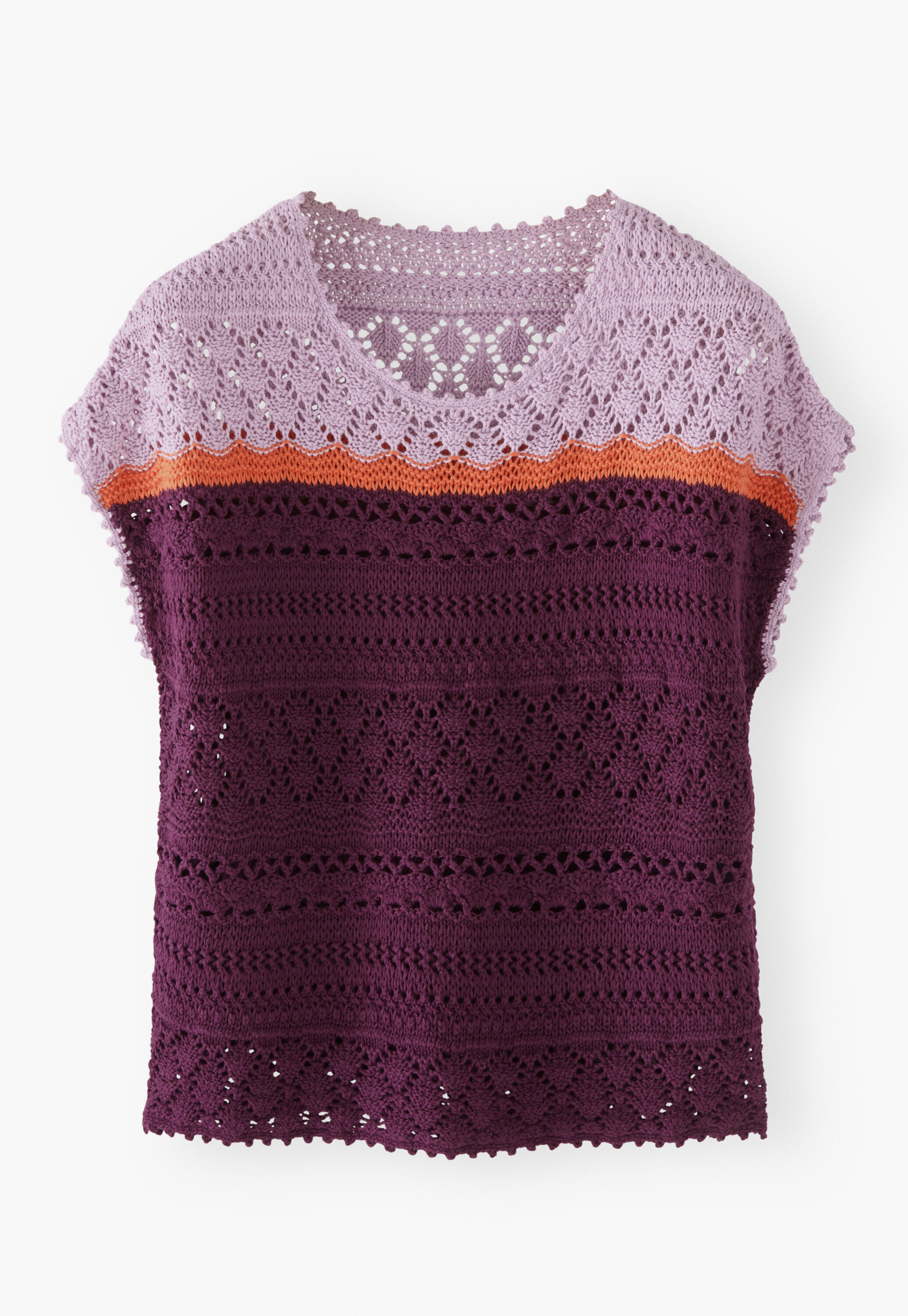 Pullover im H&auml;kelmuster