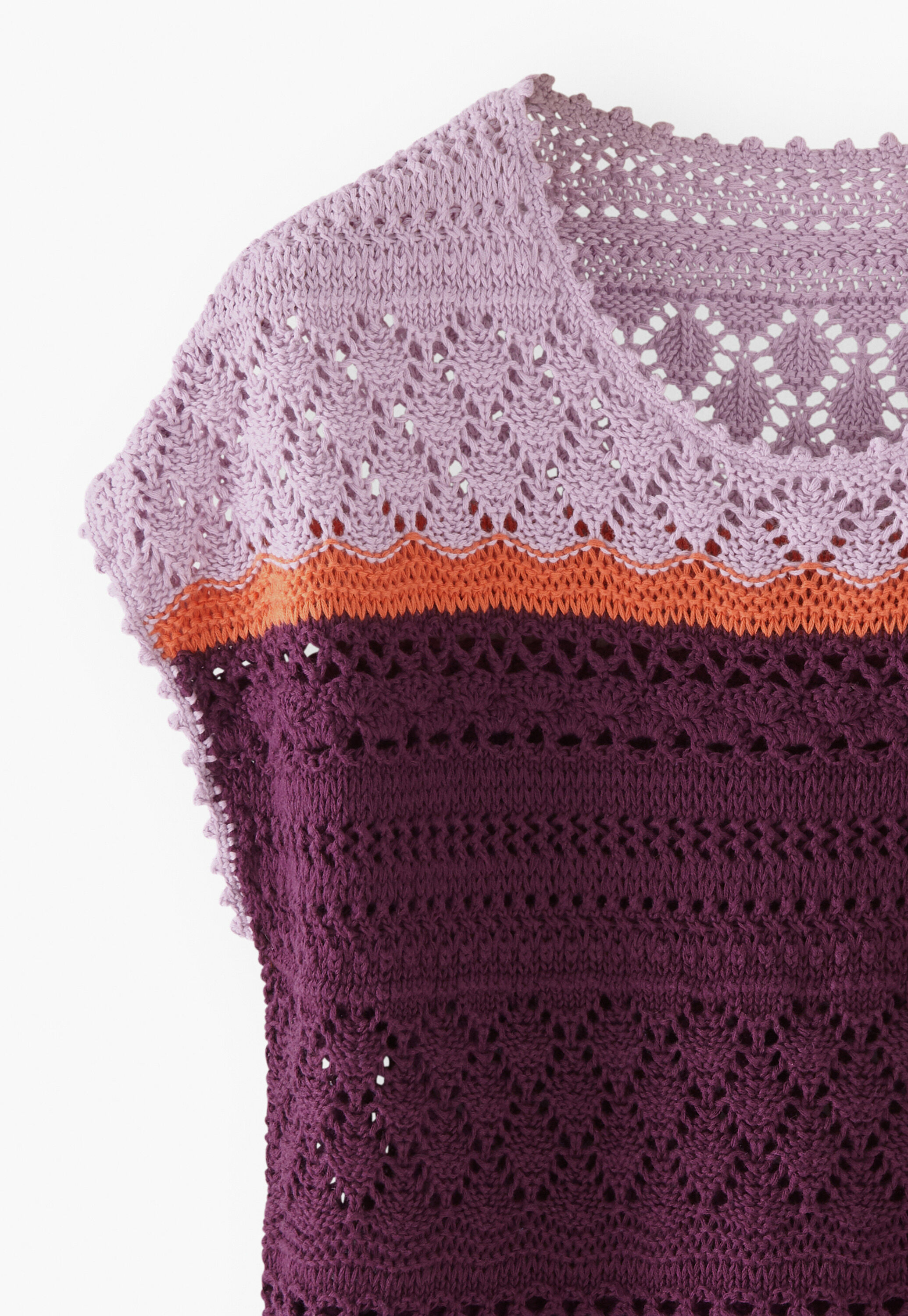 Pullover im H&auml;kelmuster