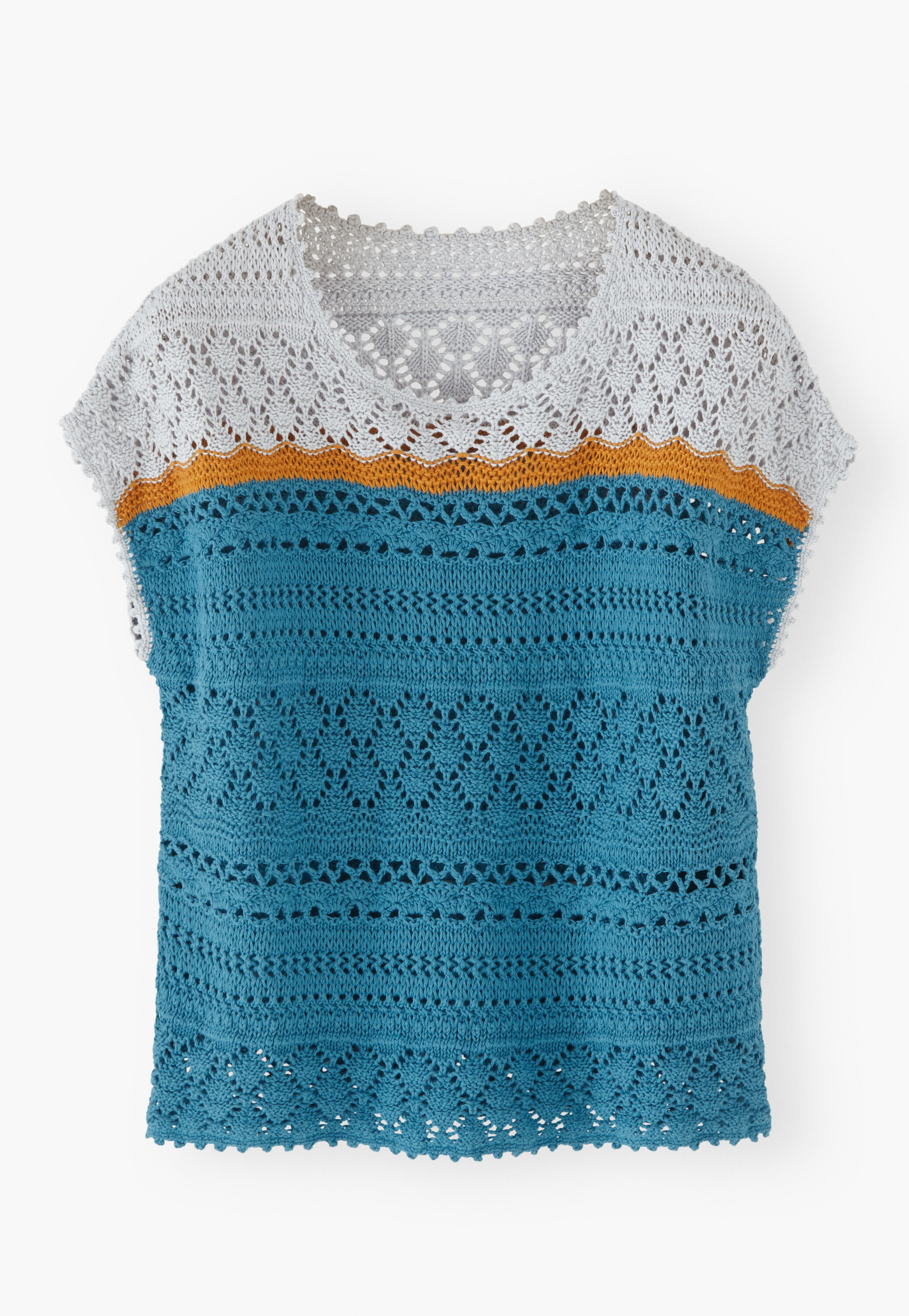 Pullover im H&auml;kelmuster