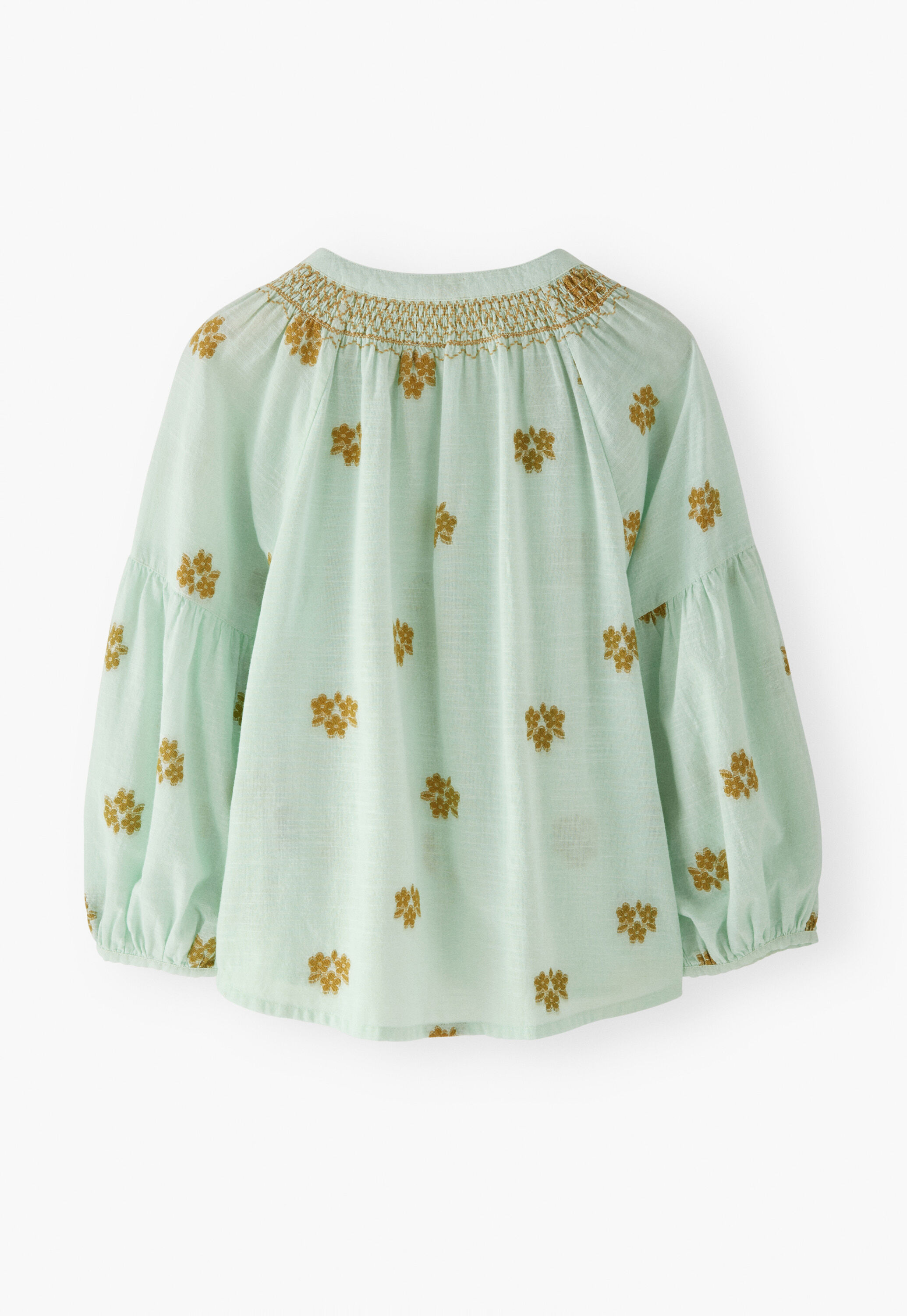 Bluse aus geklipptem Jacquard