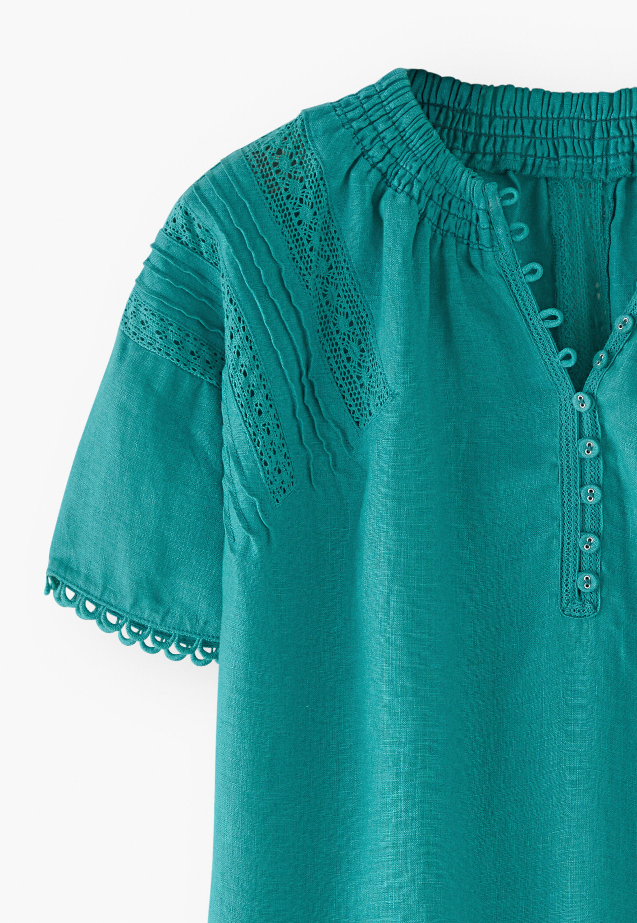 Bluse mit Spitzendetail