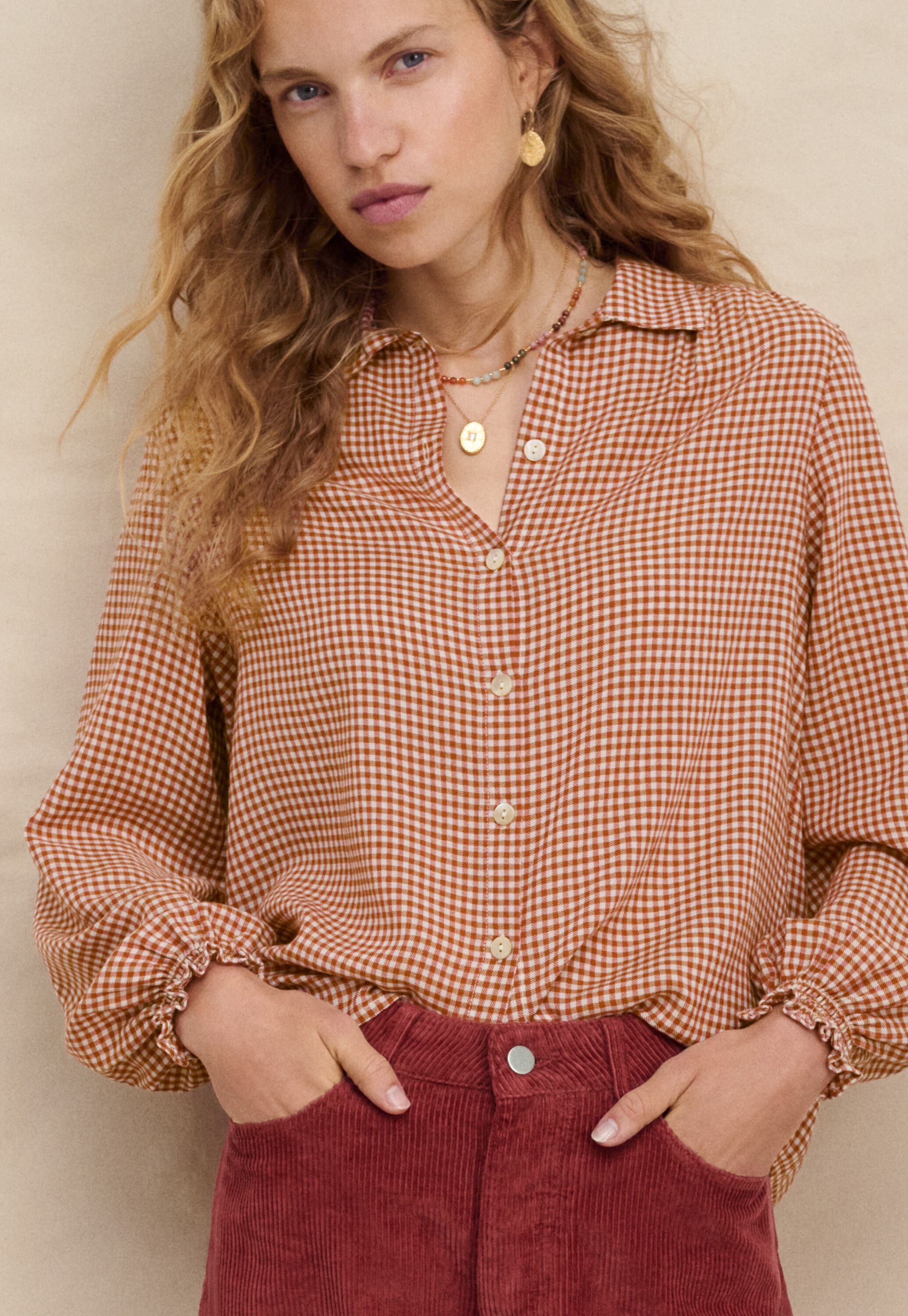 Karierte Bluse