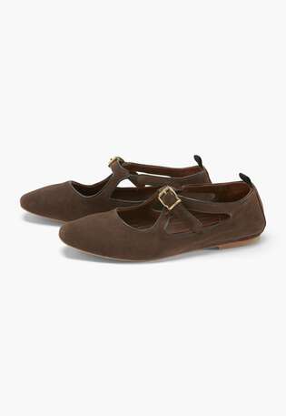 Pumps, Kaffeebraun, webstill