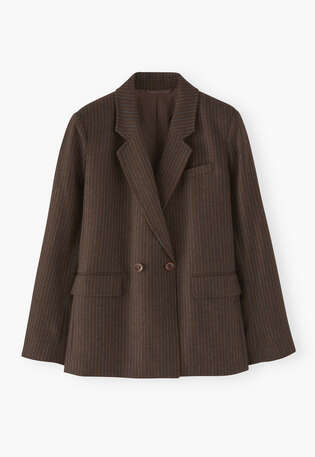 Blazer, Walnuss, webstill