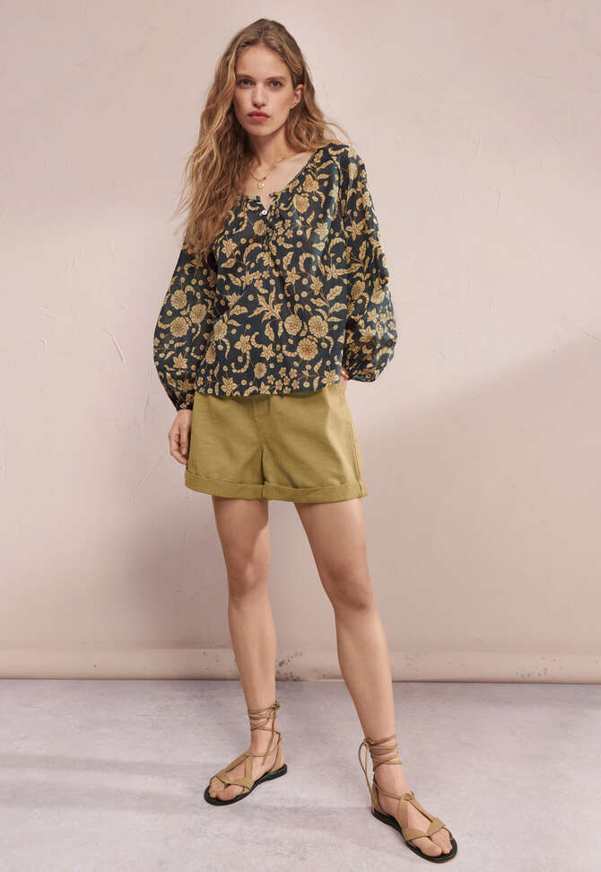 Schnallen-Shorts, Oliver Sand, completeTheLook