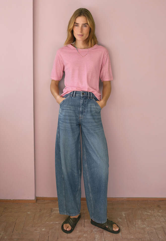 Kastiges T-Shirt, Ros&eacute;, completeTheLook