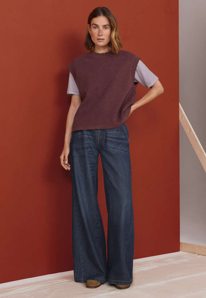 &Auml;rmelloses Sweatshirt, Wein, completeTheLook