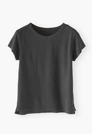 Jersey-T-Shirt, Kohlschwarz, webstill