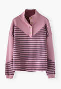 Funnel-neck sweatshirt, Rose, webstill