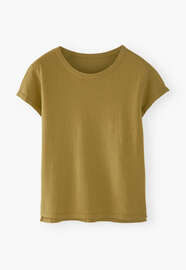 Jersey-T-Shirt, Ockeroliv, webstill