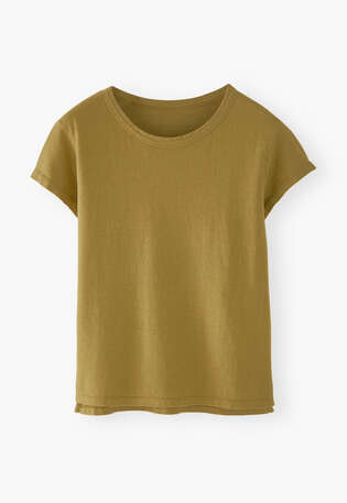 Jersey-T-Shirt, Ockeroliv, webstill