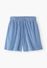 Shorts aus Frottee, Kornblume, webstill