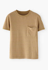 Gestreiftes T-Shirt, Sand/Ros&eacute;, webstill