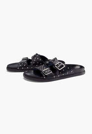 Nietensandalen, Tiefes Blau, webstill