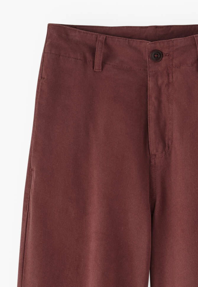 Hose mit verstellbarem Saum, Rauchiges Chilirot, completeTheLook