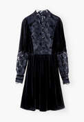 Velvet dress, Midnight, webstill