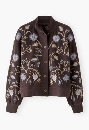 Embroidered jacket, Coffee, webstill