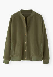Jersey-Jacke, Moos, webstill