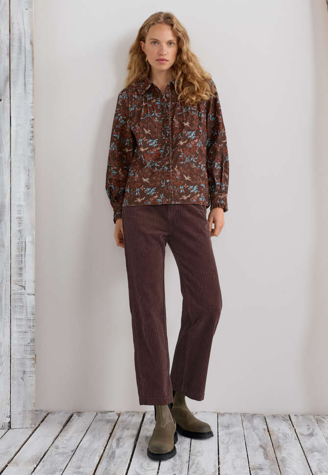 Cropped-Cordhose, Schokolade, completeTheLook