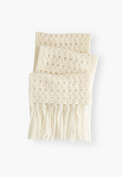 Crochet stitch scarf, Ecru, webstill