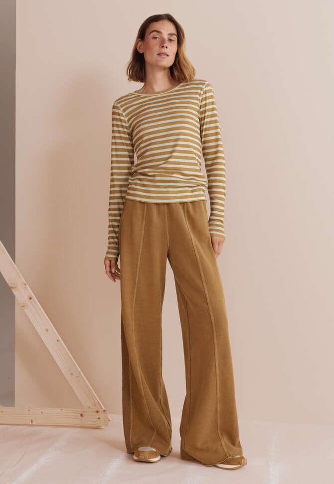 Streifenoberteil, Elfenbein/Gold, completeTheLook