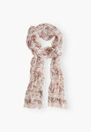 Bedruckter Schal, Rouge/Ros&eacute;, webstill