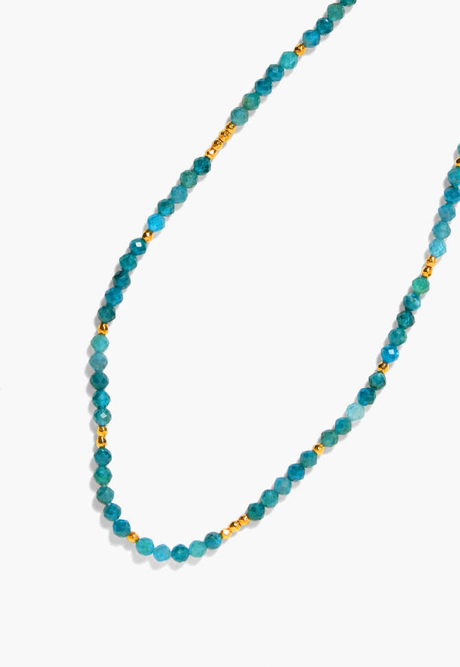 Perlenkette, Aquamarin, completeTheLook