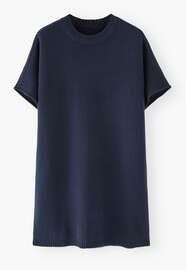 Strickkleid mit Dolman-&Auml;rmeln, Indigo, webstill