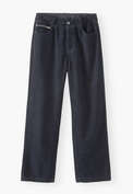 Cropped cord trousers, Midnight, webstill