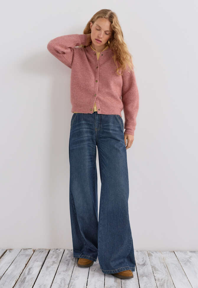Ripp-Bomberjacke, Pfirsichrosa, completeTheLook