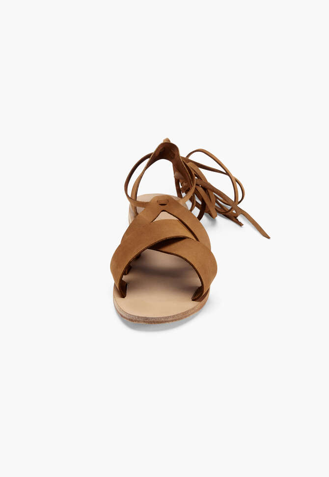 Wickelsandalen, Hellbraun, completeTheLook