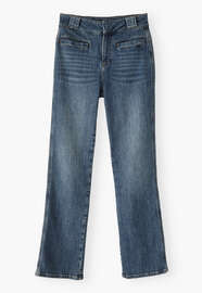 Schmale Stretch-Jeans, Mittlere Waschung, webstill