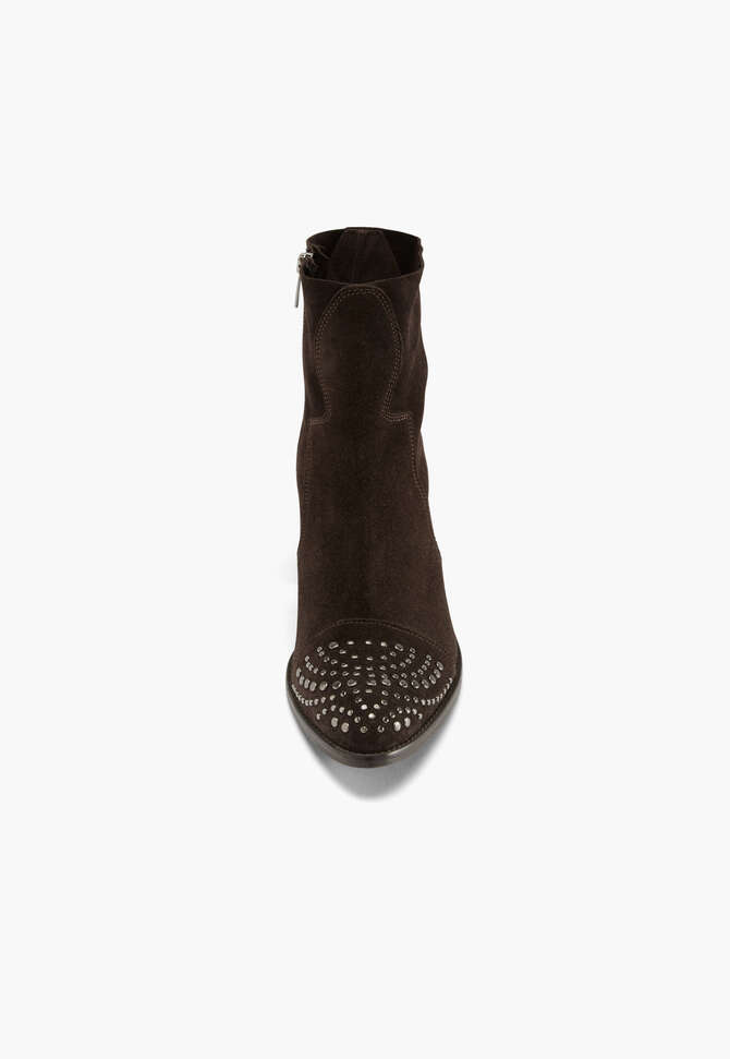 Boots mit Nietendetail, Espresso, completeTheLook
