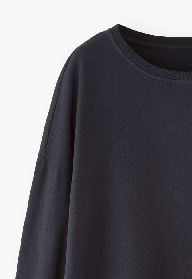 Top mit tief sitzenden Schultern, Tiefes Indigo, completeTheLook