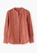 Lace blouse, Coral, webstill