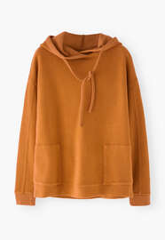 Fleece-Hoodie, Bernstein, webstill