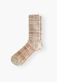 Gemusterte Socken, Rosa, webstill