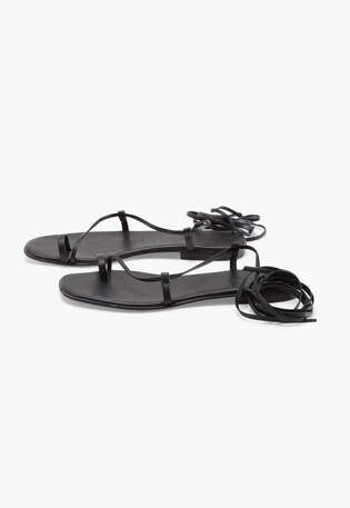 Riemensandalen, Schwarz, webstill