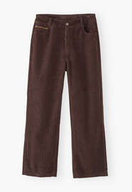 Cropped-Cordhose, Schokolade, webstill