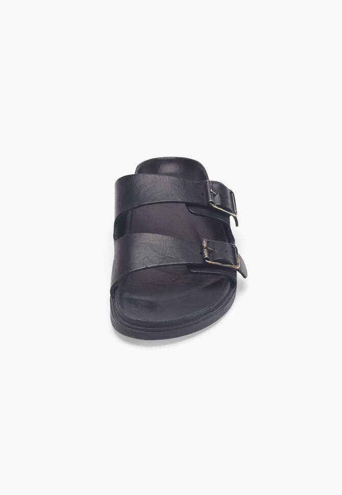 Schnallen-Sandalen, Blauschwarz, completeTheLook