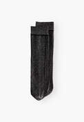 Shimmery socks, Black, webstill