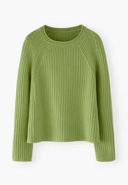 Raglanpullover, Apfel, webstill