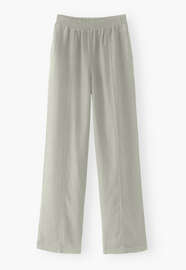 Entspannte Hose, Salbeigrau, webstill