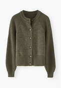 Batwing cardigan, Olive khaki, webstill