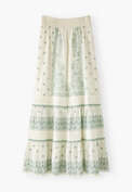 Embroidered skirt, Off-white, webstill