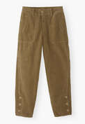 Relaxed carrot cords, Ochre brown, webstill
