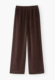Lockere Hose, Espresso, webstill