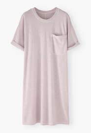 T-Shirt-Kleid, Zartes Lavendellila, webstill