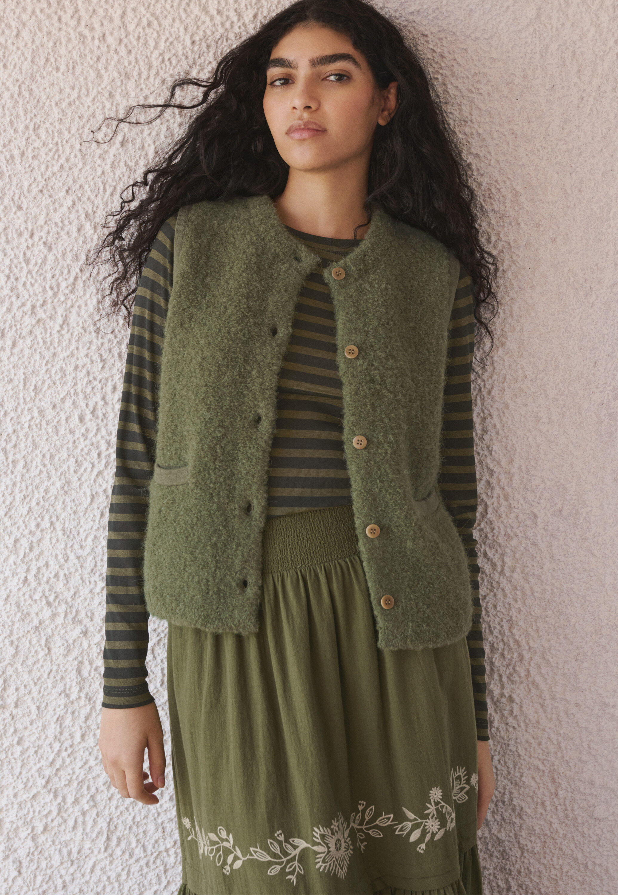 Knitted gilet